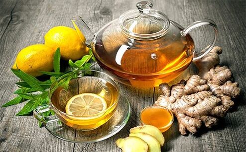 Tēja ar citronu un ingveru